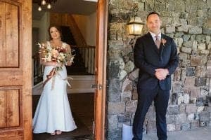 Mountain House Estate – wine country wedding – San Francisco Bay rustic wedding venue - first look