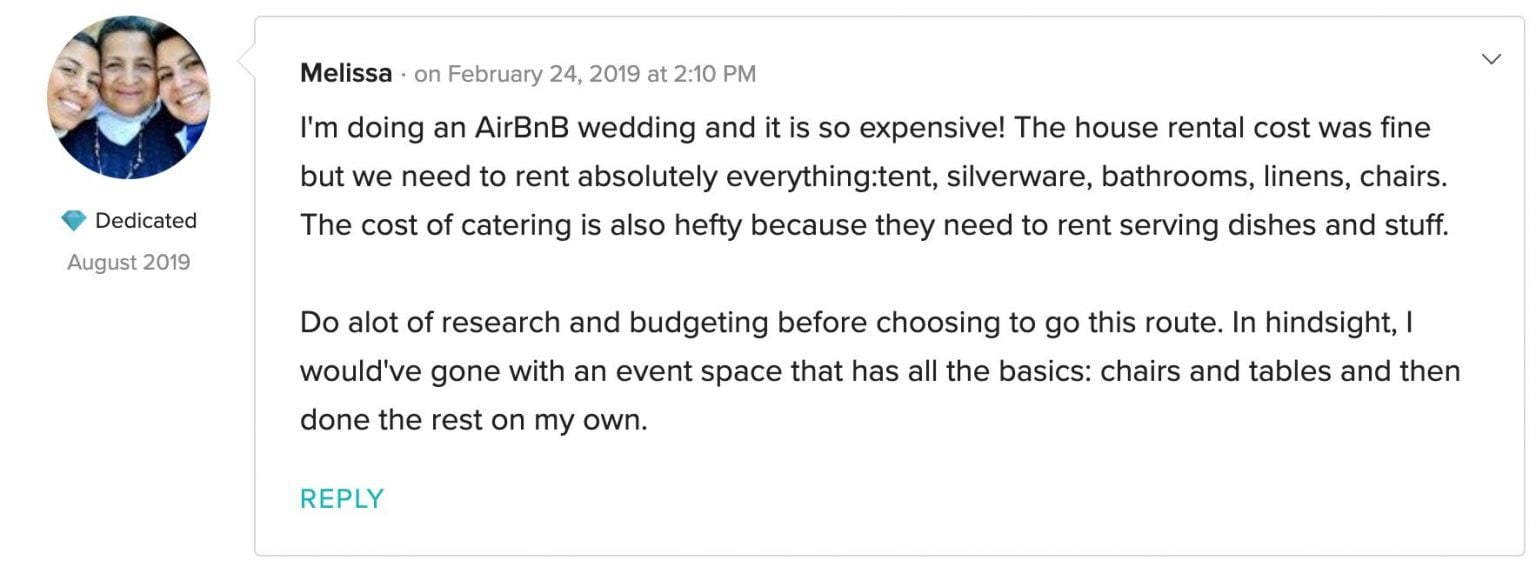 Pros &amp; Cons of DIY Wedding Airbnb Wedding Venues