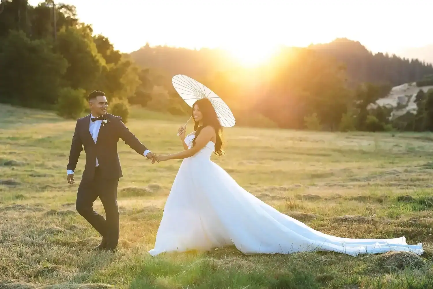 Mountain House Estate Outdoor California Venue at Sunset