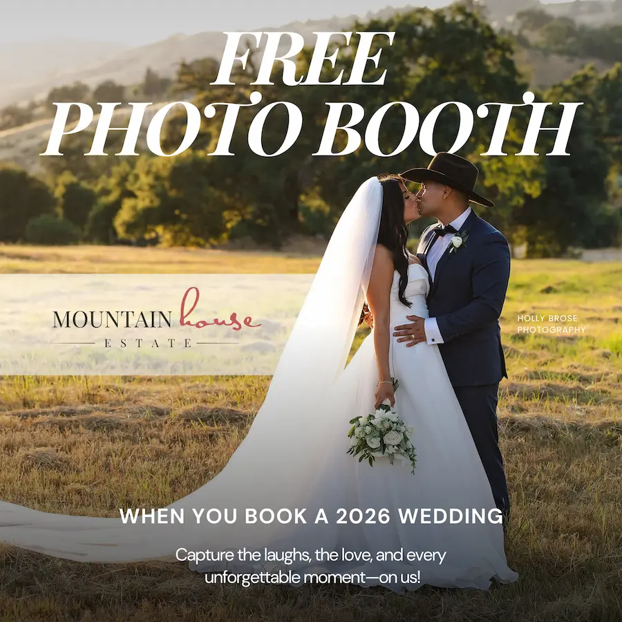 free photo booth at Mountain house estate